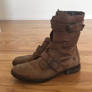 Born Leather Mid-Calf Boots